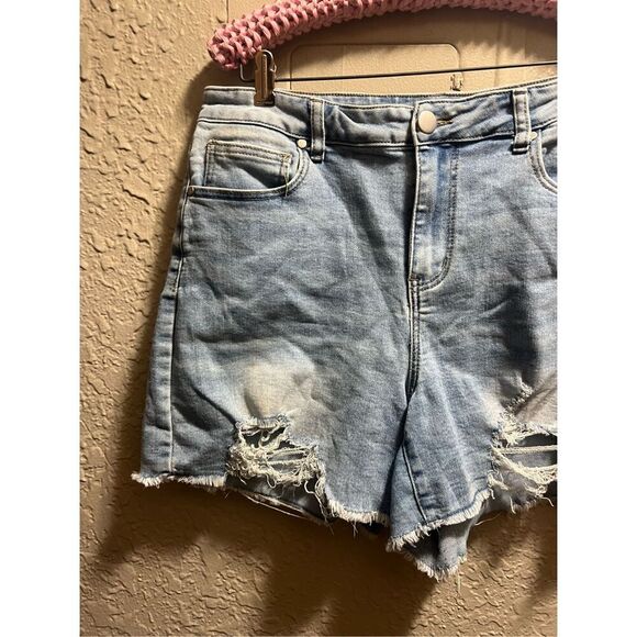A Beautiful Soul Today Is Your Day Blue Jeans Shorts Woman’s Size 14 - Picture 3 of 11